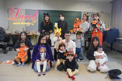 ④リトミックで「ハロウィン」姫路市網干市民センター教室　姫路ルーチェ「音育リトミックレッスン」